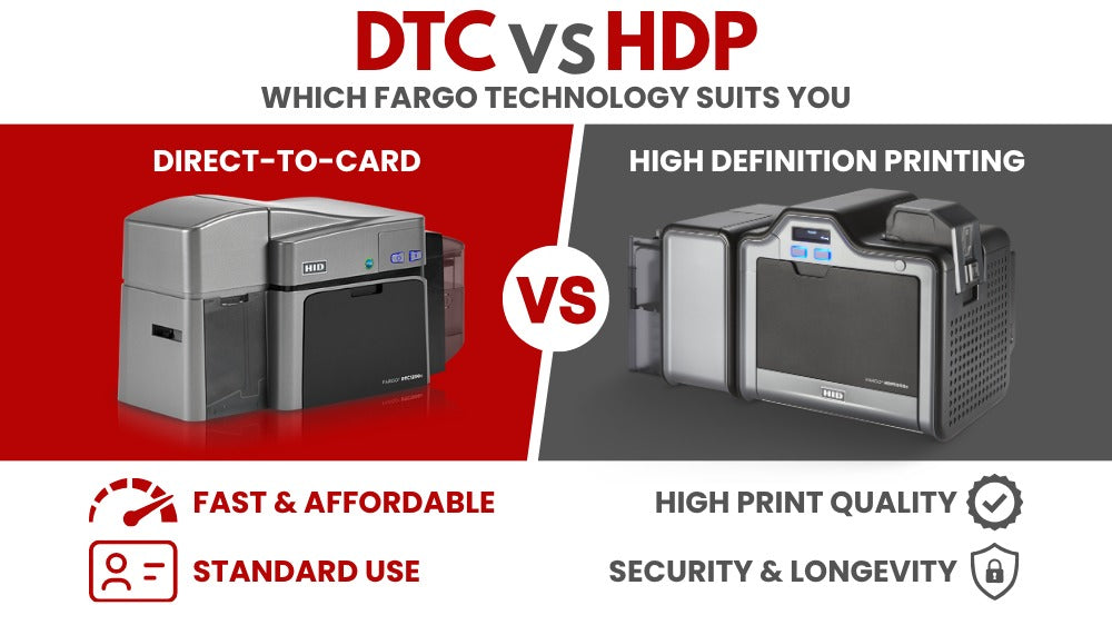 DTC vs HDP Retransfer Card Printing Explained, and Which Fargo Technology Suits You