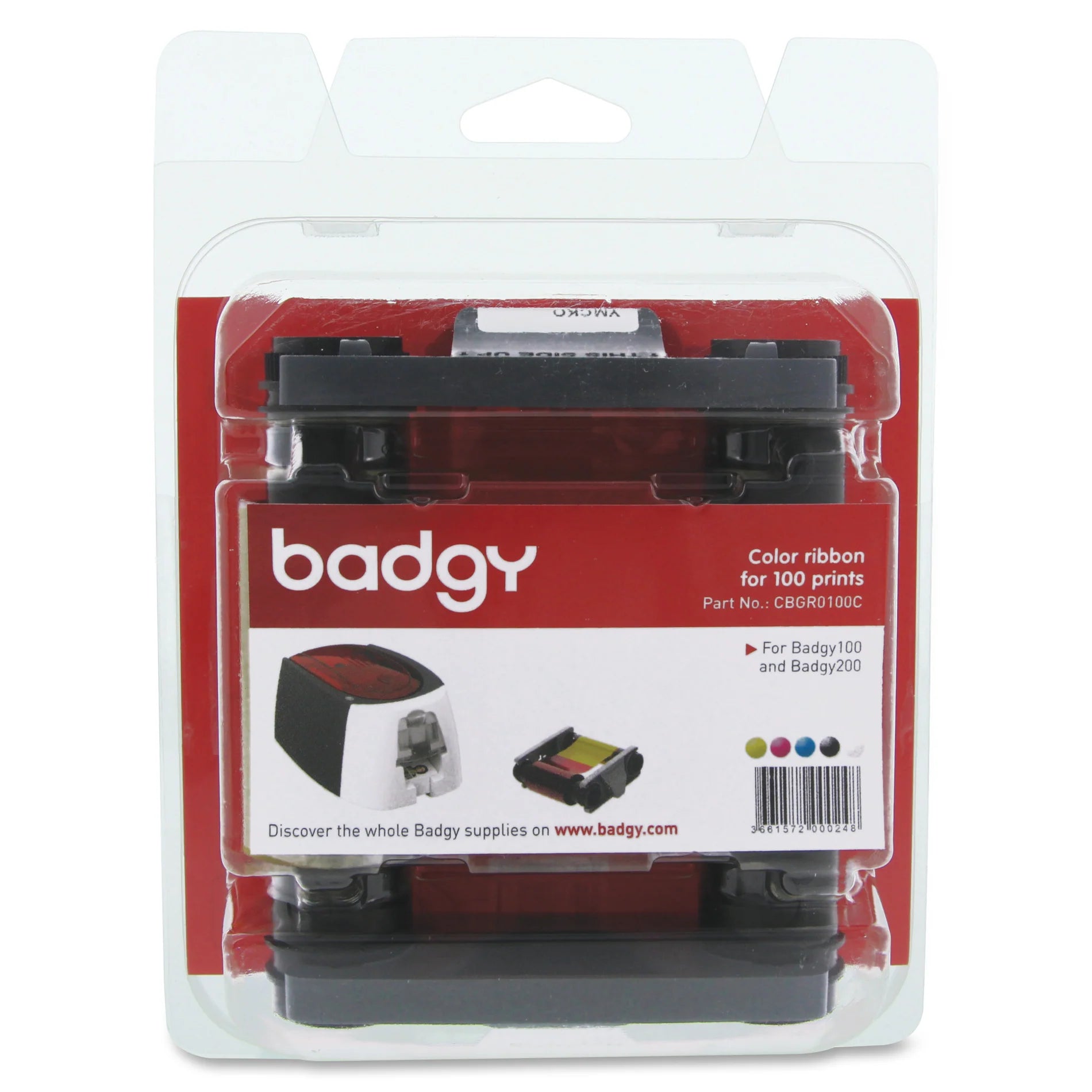 Evolis Badgy ribbon - packaging detail view