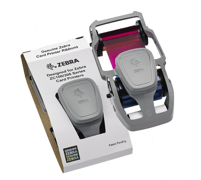 Zebra ZC100 ZC300 YMCKO full-colour ribbon, 200 prints