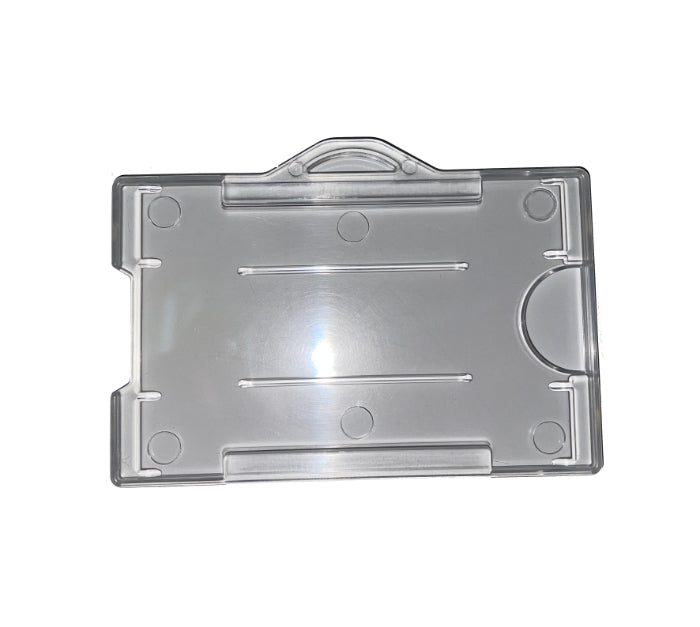 Open frosted landscape ID card holders, pack of 100