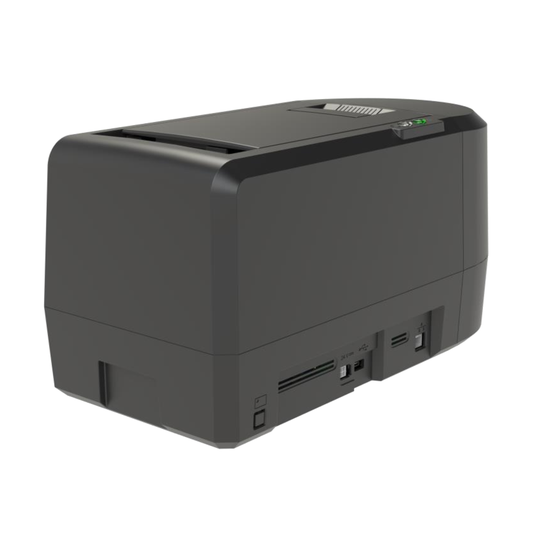 Entrust Sigma DSE dual-sided printer - rear connectivity view