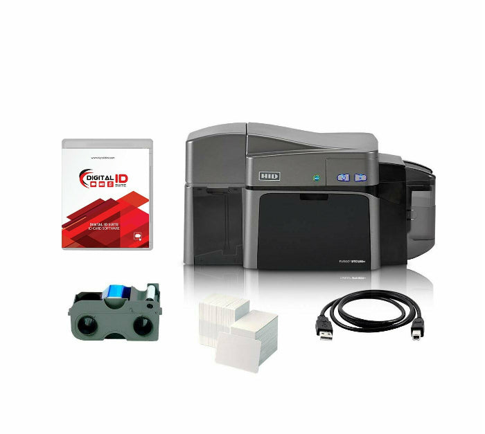 HID FARGO DTC1250e dual-sided direct-to-card ID card printer