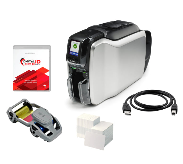 Zebra ZC300 single-sided direct-to-card ID card printer