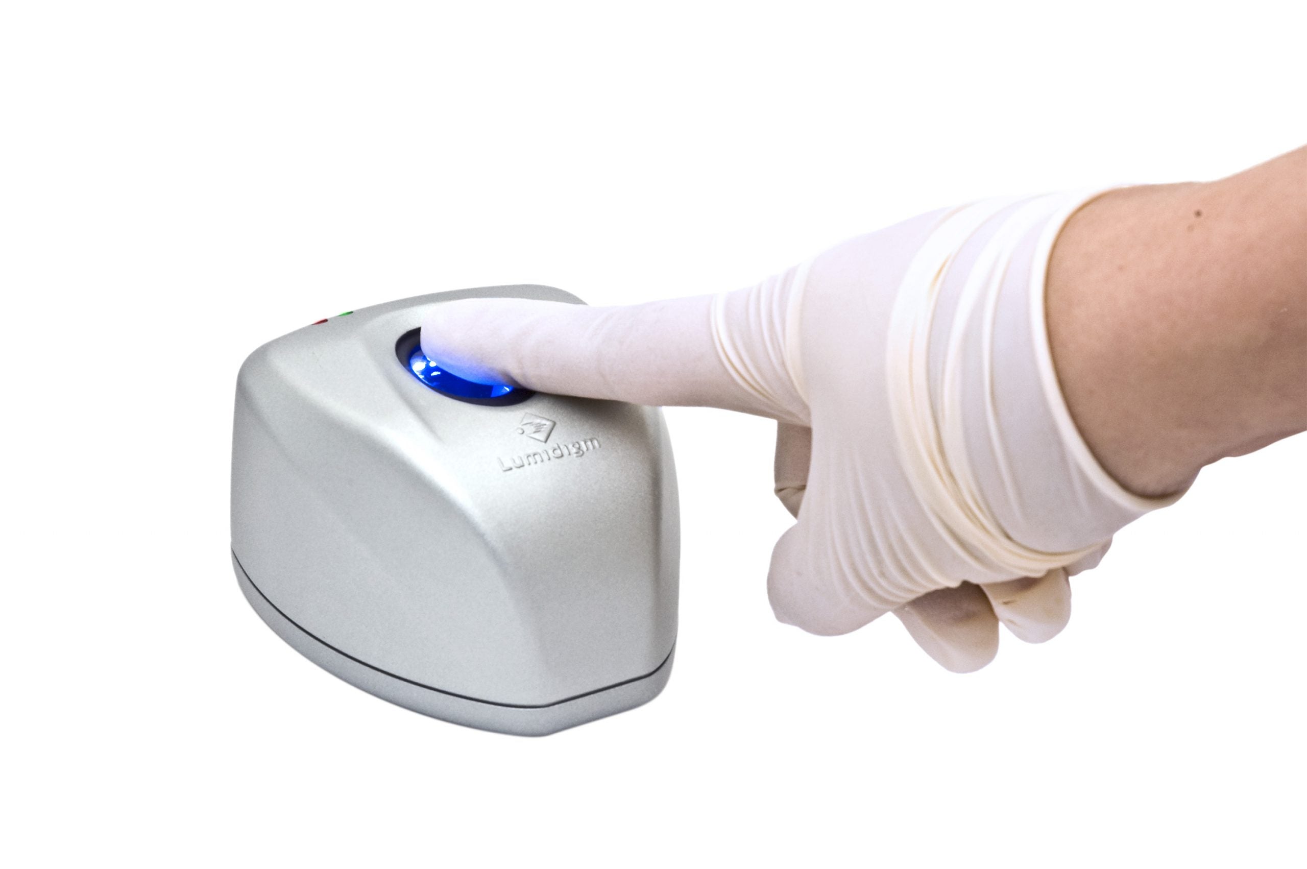 Lumidigm V302 fingerprint scanner - side view