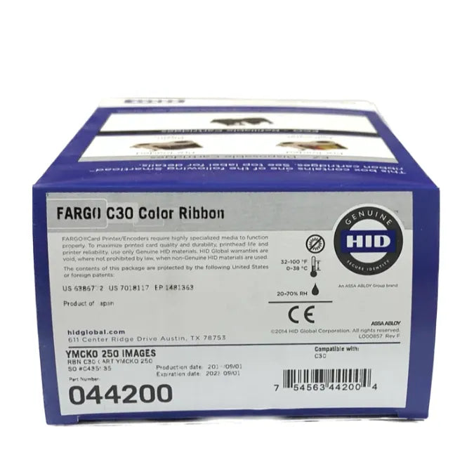HID FARGO C30 ribbon - packaging detail view