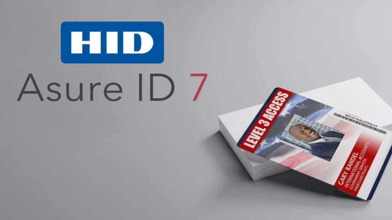 Asure ID 7 ID card design and biometrics software