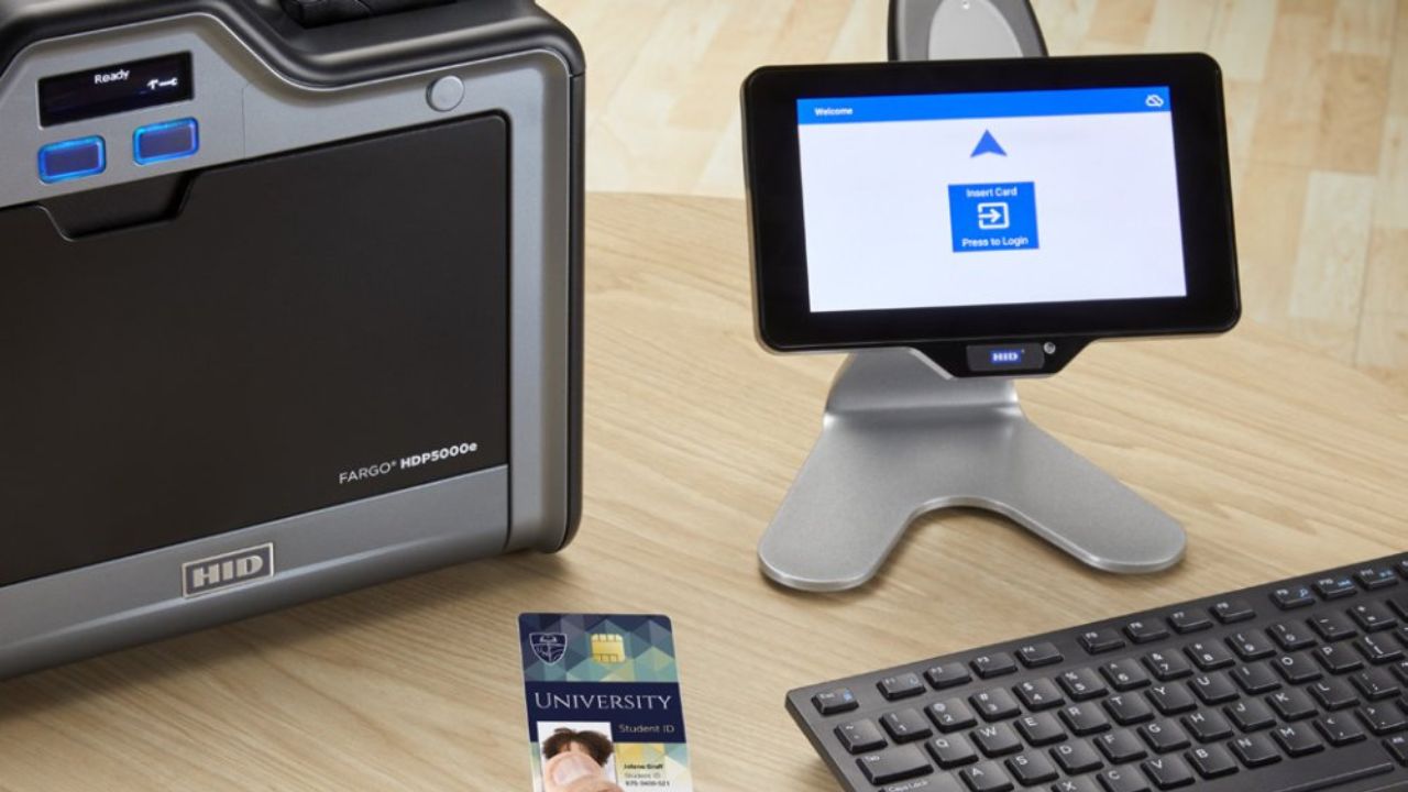 HID Fargo HDP5000e retransfer ID card printer, DTC versus HDP printing compared