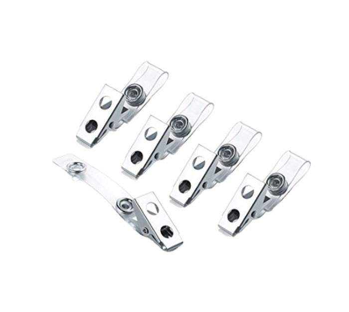 Access card badge strap clips, pack of 50