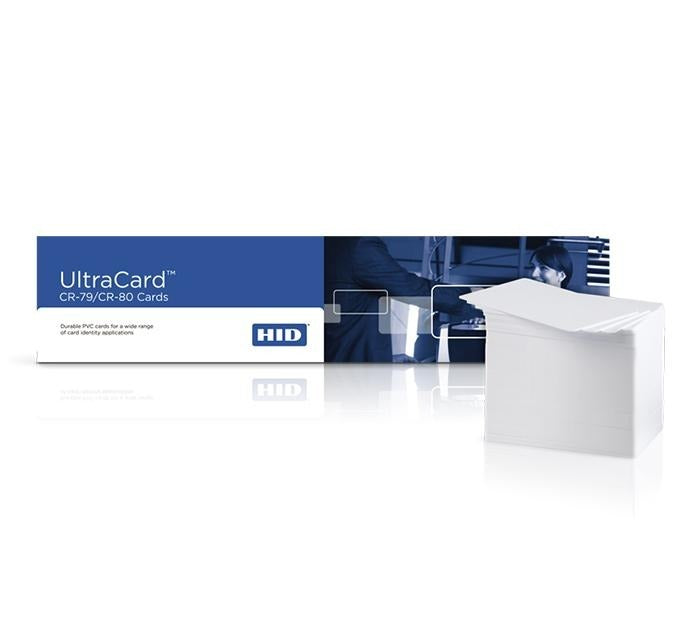 HID UltraCard blank white PVC ID cards