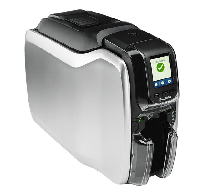 Zebra ZC300 single-sided printer - rear connectivity