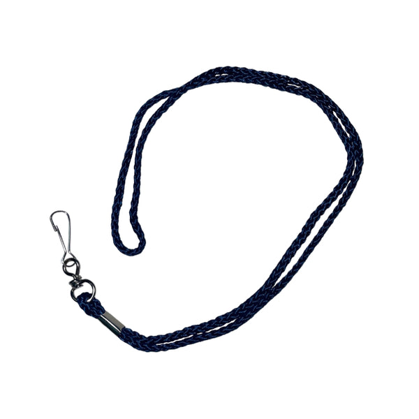 Navy Blue Lanyard Cord with Swivel Clip Pack of 100 | Digital ID