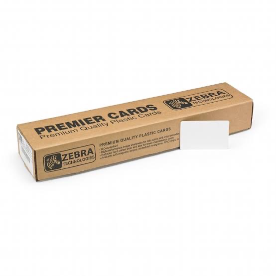 Zebra genuine premium blank white PVC ID cards
