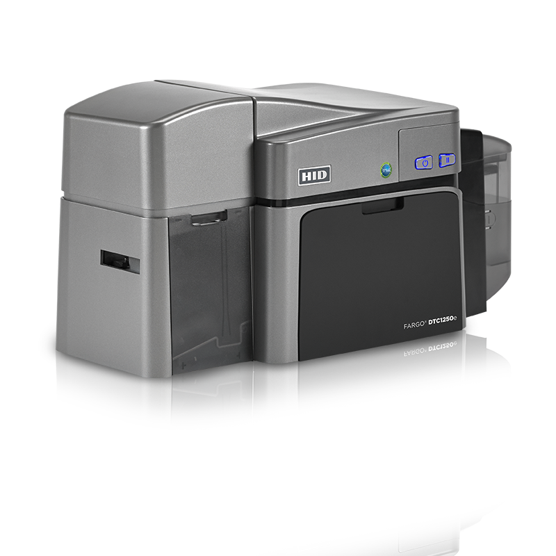 HID FARGO DTC1250e dual-sided printer - side view