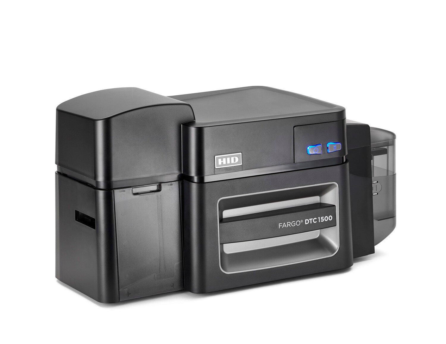 HID FARGO DTC1500 dual-sided printer - rear ports