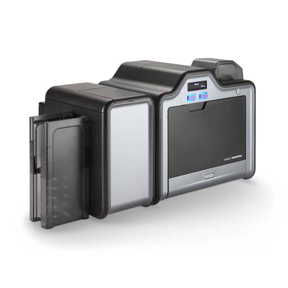 HID FARGO HDP5000e printer - side view