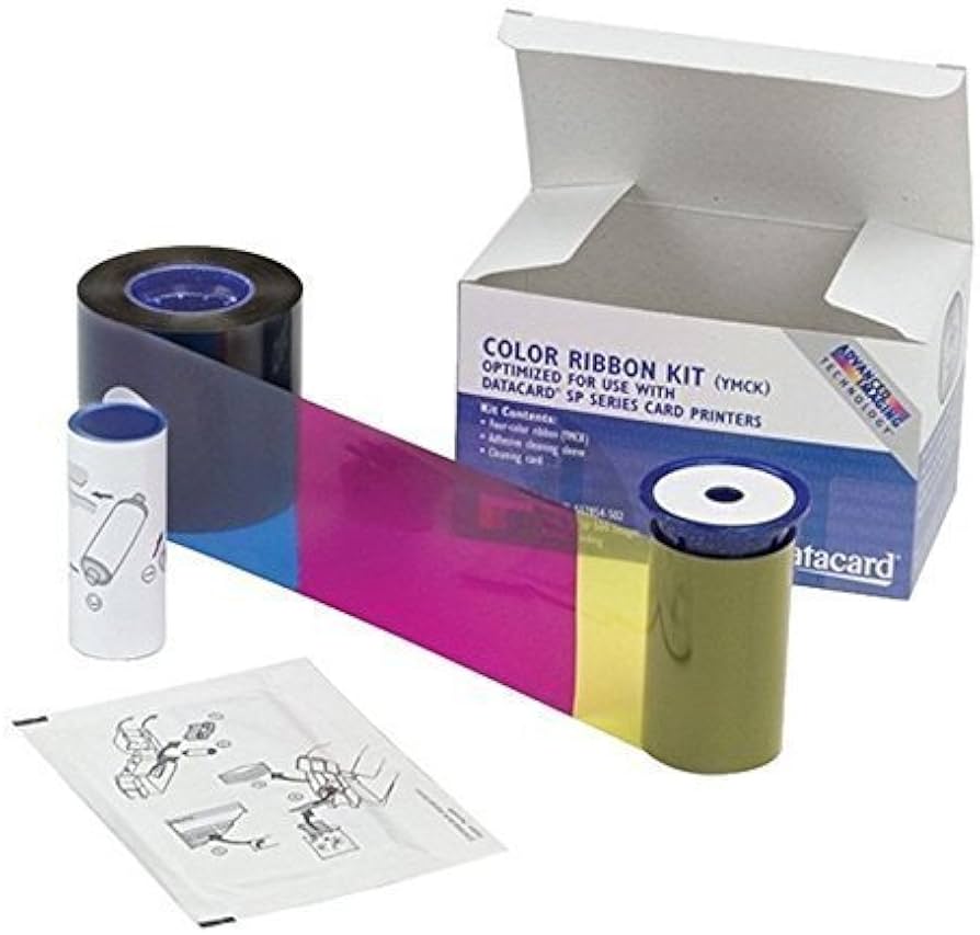 Datacard SD Series 500-print ribbon - side view