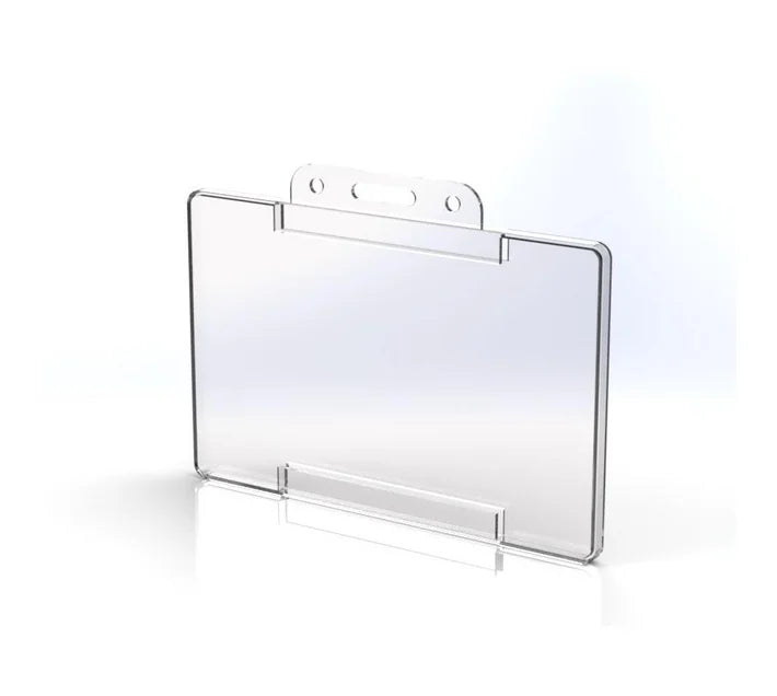 Clear landscape card holders - pack quantity view