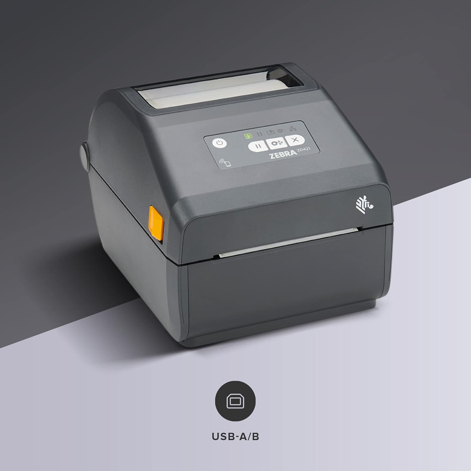 Zebra ZD421 thermal transfer printer - rear ports
