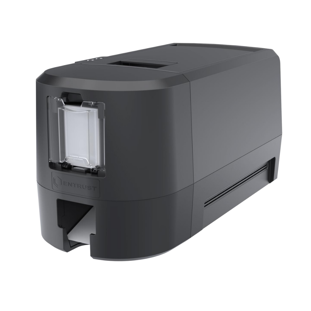 Entrust Sigma DSE dual-sided printer - side view