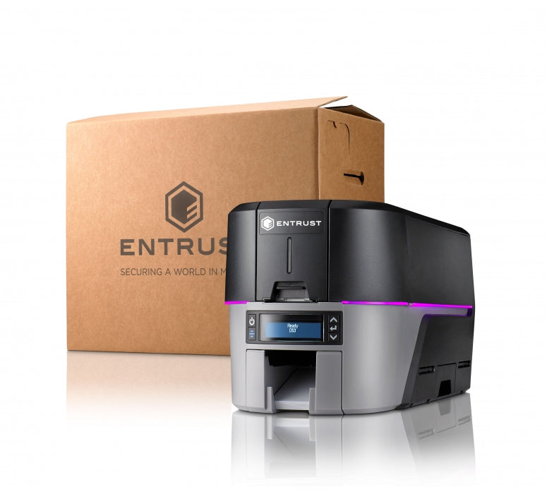 Entrust Sigma DS3 printer - side view