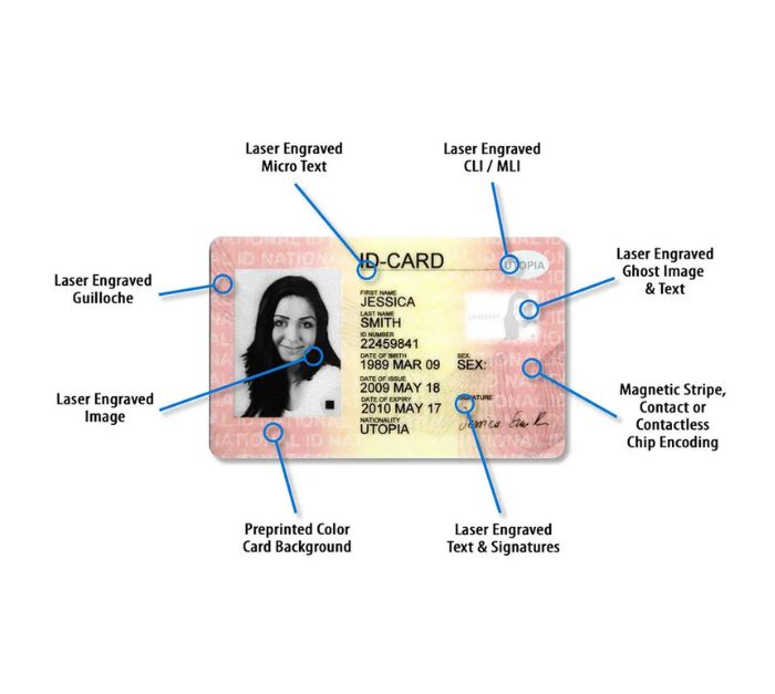 IXLA ID5 laser engraving system - card output detail