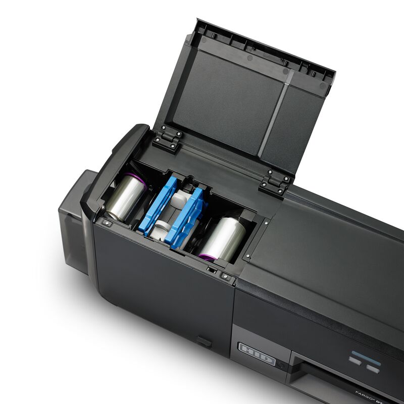 HID FARGO DTC5500LMX printer - card output view