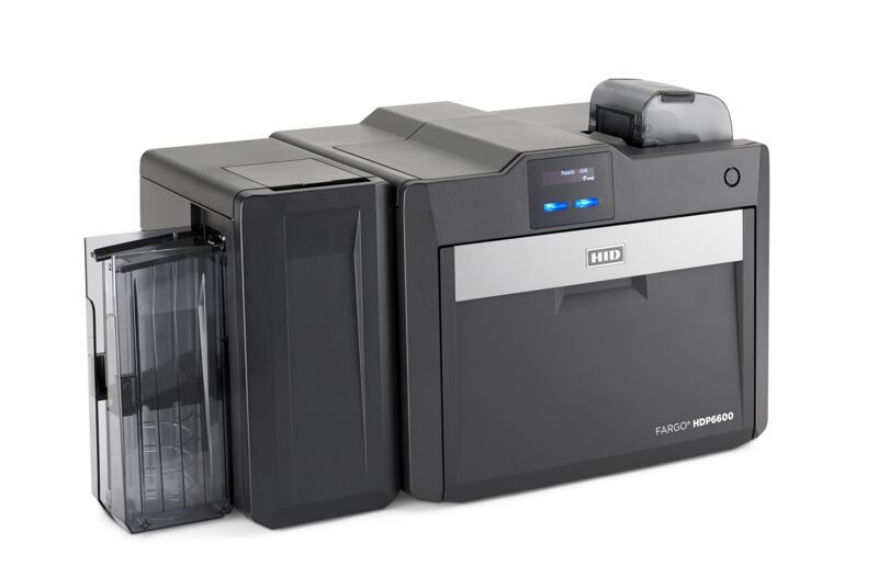 HID FARGO HDP6600 printer - side view