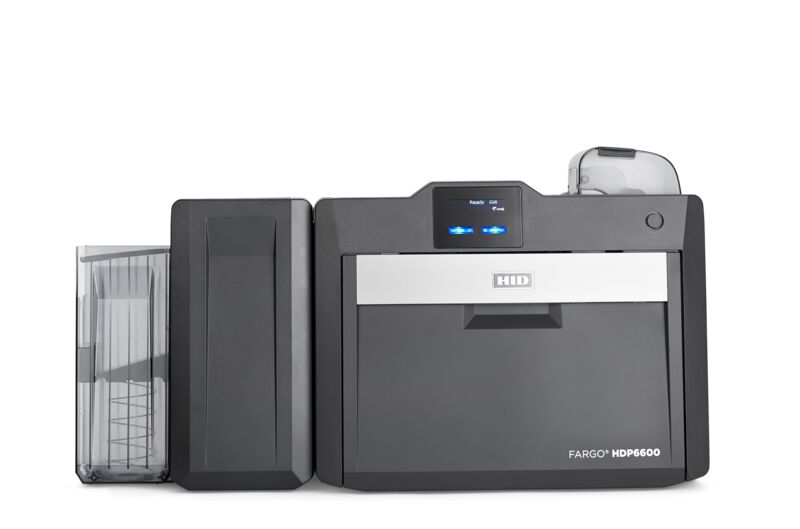 HID FARGO HDP6600 printer - rear ports