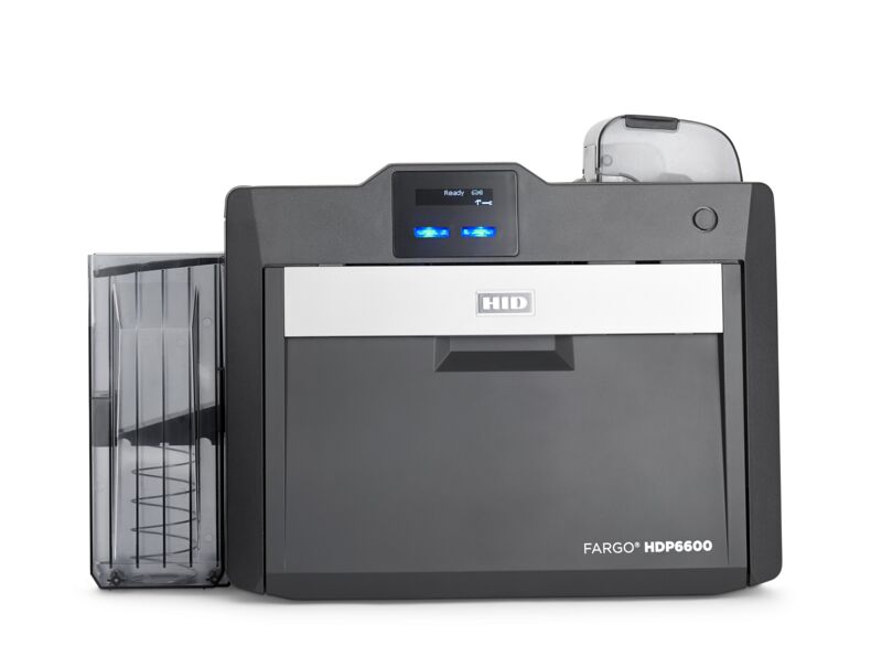 HID FARGO HDP6600 printer - card output tray