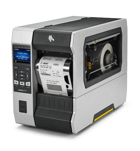 Zebra ZT610 industrial printer - side view