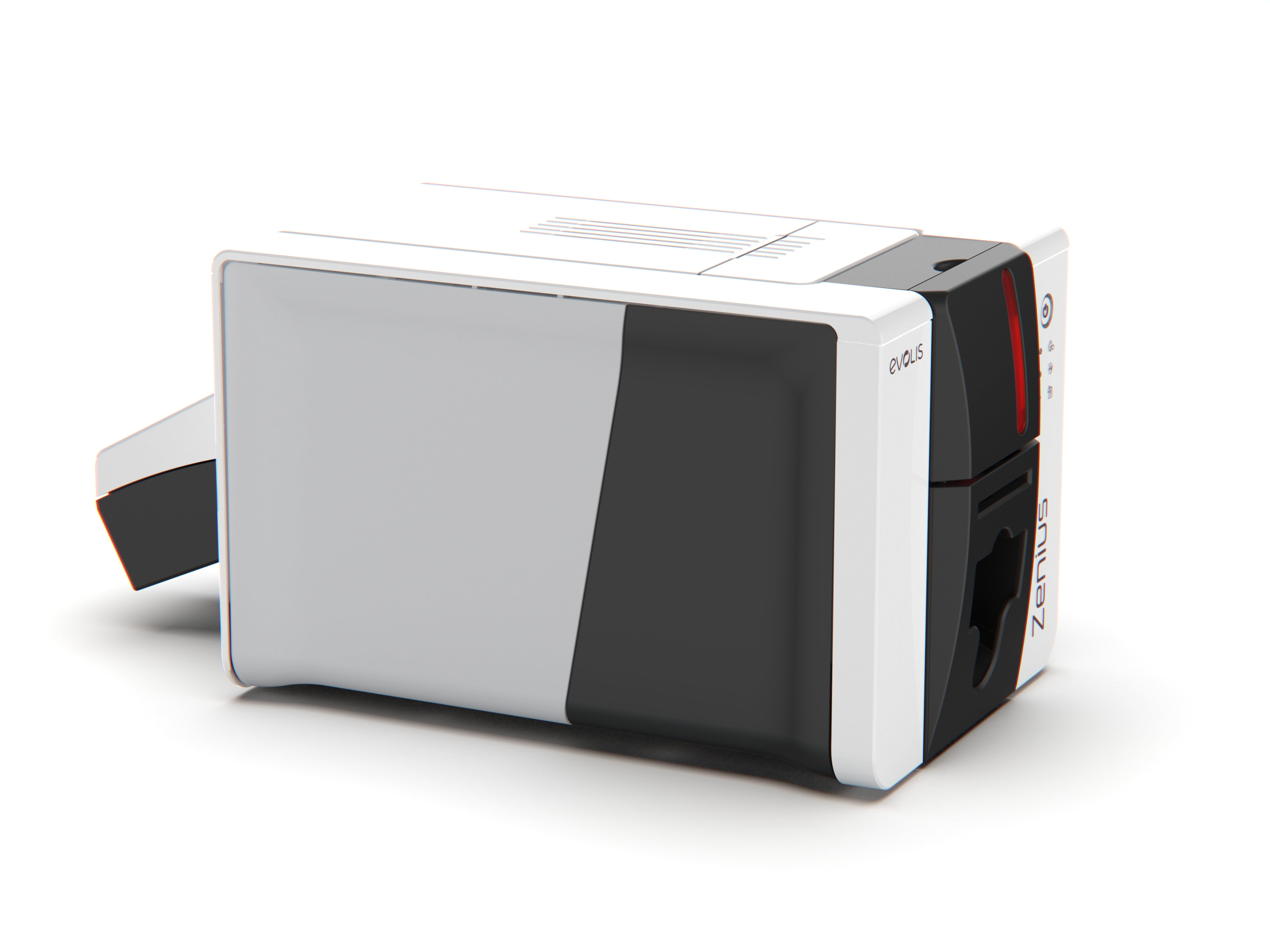 Evolis Zenius 2 printer - rear connectivity view