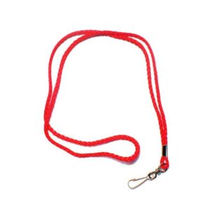 Red Lanyard Cord With Swivel Clip - Pack of 100